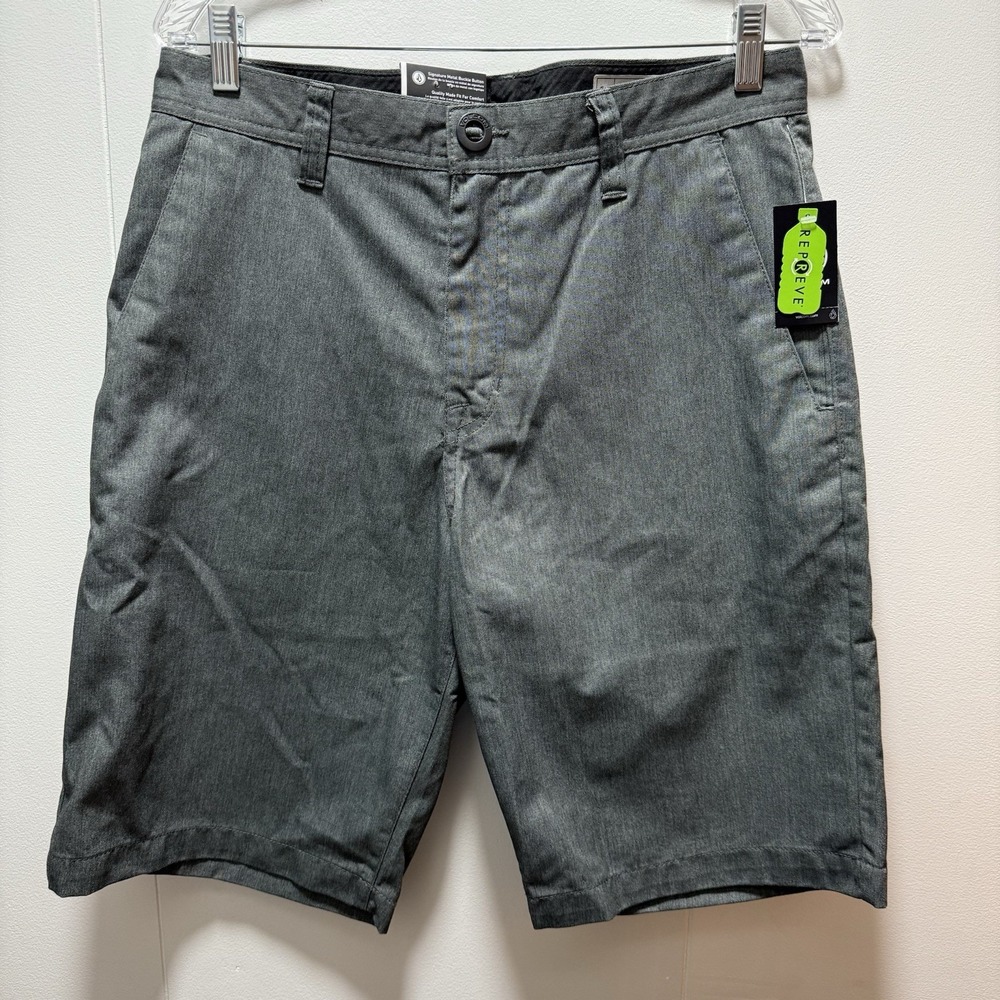 Volcom Frickin Modern Straight Chino‎ Shorts Gray Men's Size 31 Modern Fit NEW
